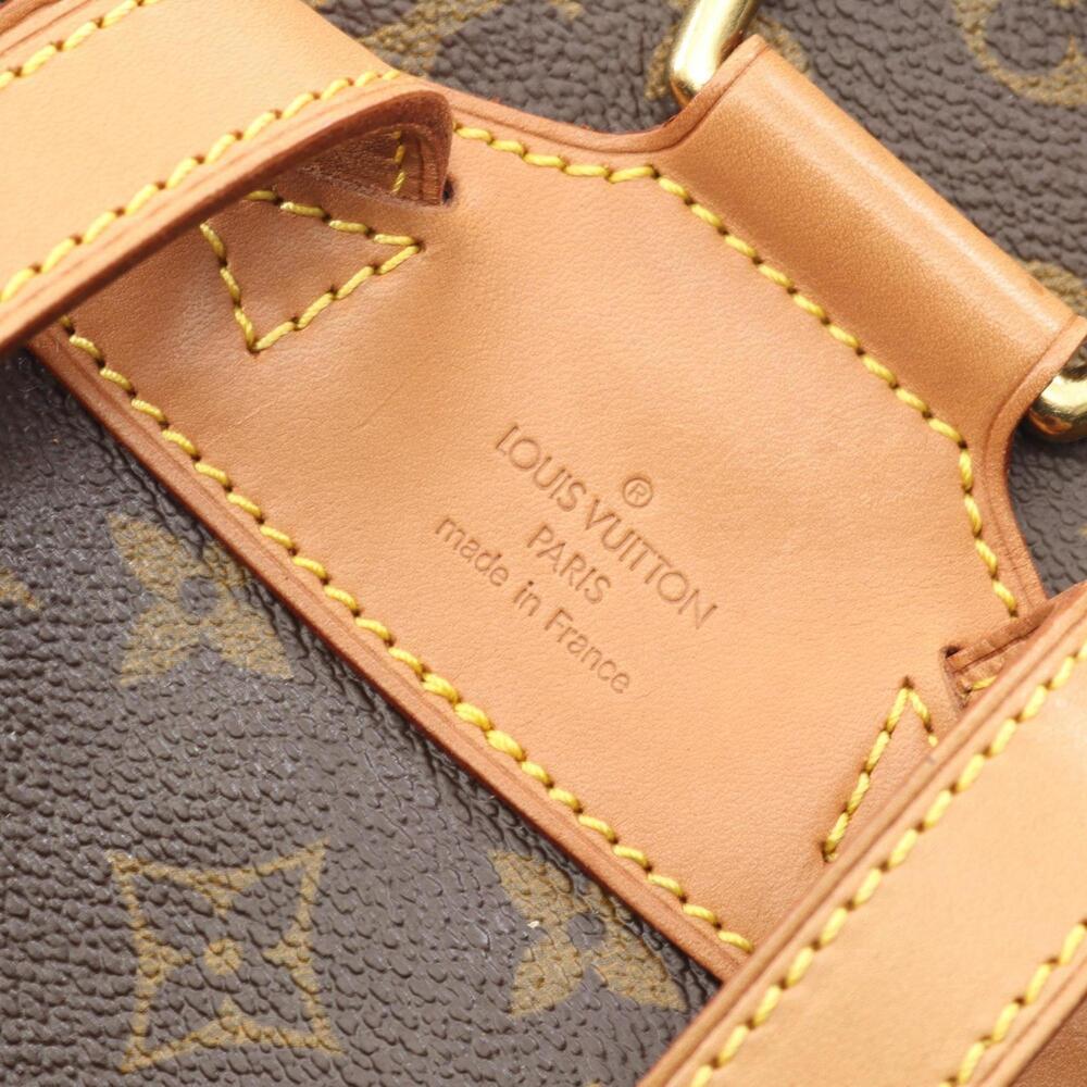 LOUIS VUITTON Authentic Brown Monogram Leather Backpack - Picture 4 of 10